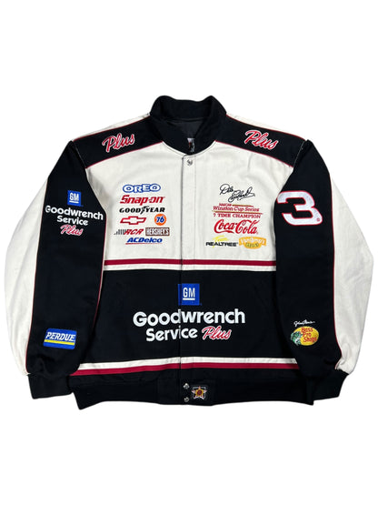 Vintage 90s NASCAR Jeff Hamilton JH Dale Earnhardt Goodwrench Bass Pro Shops racing jacket (XL)