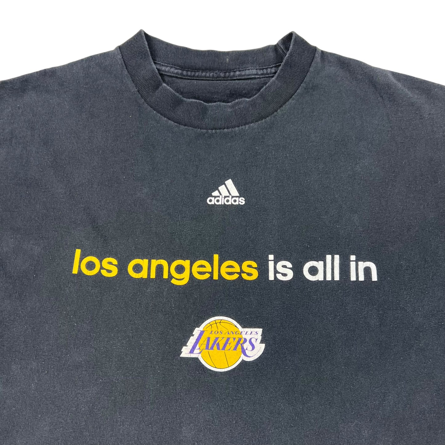 Vintage Y2K Adidas Los Angeles is all in Lakers tee (M)