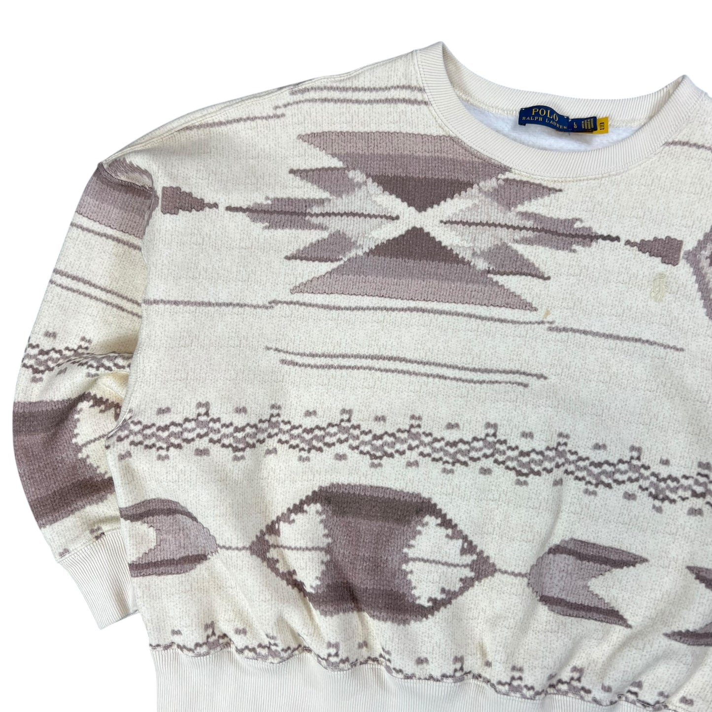 Polo Ralph Lauren Women’s crop fit Aztec crewneck (L)