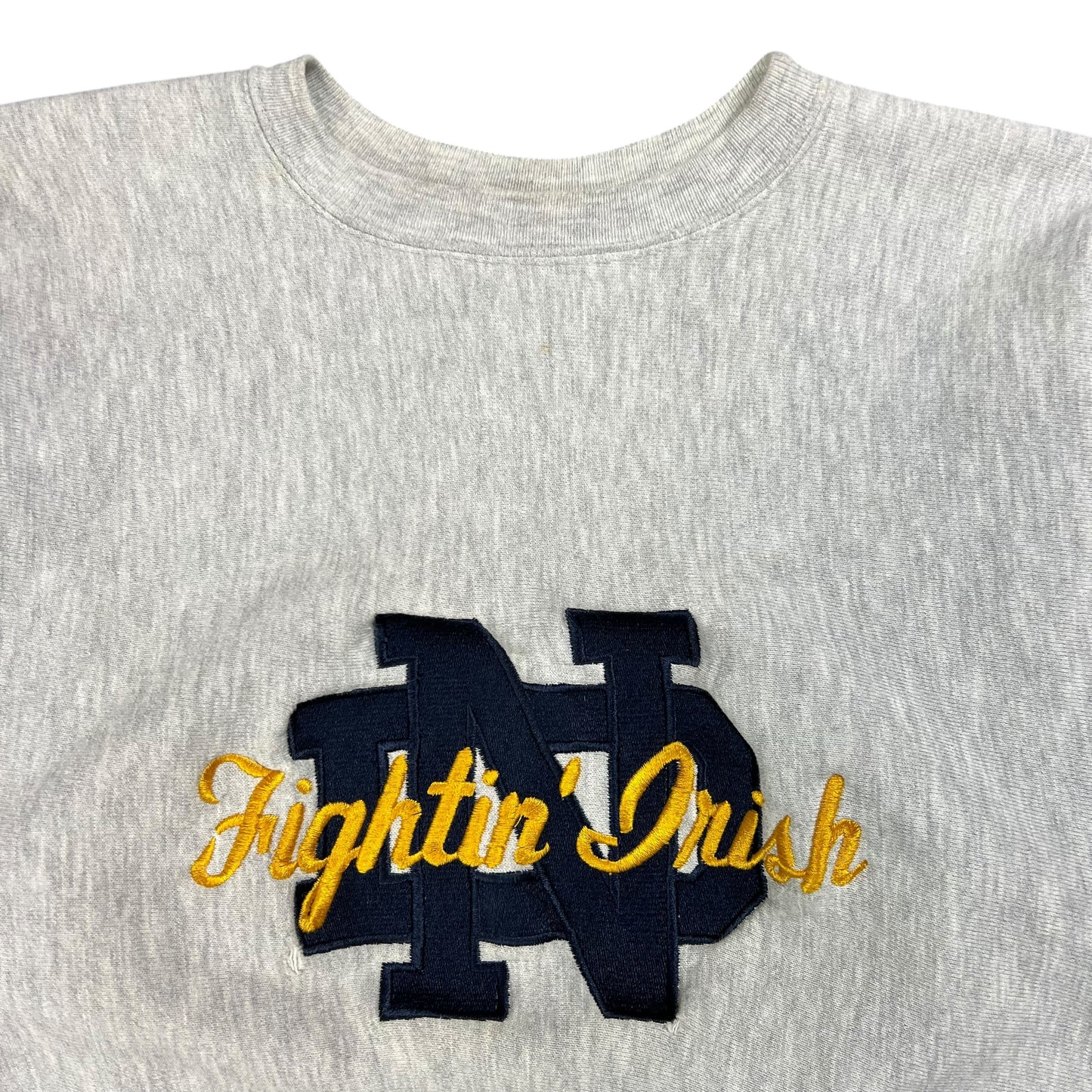 Vintage 90s Champion Reverse Weave Notre Dame Fighting Irish Crewneck (M)