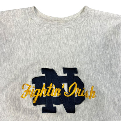 Vintage 90s Champion Reverse Weave Notre Dame Fighting Irish Crewneck (M)