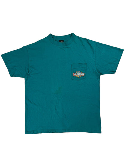 Vintage 90s Hawk-I Harley Davidson Iowa biker tee (XL)