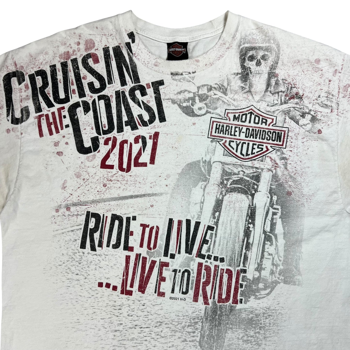 2021 Harley Davidson all over print tee (XXL)