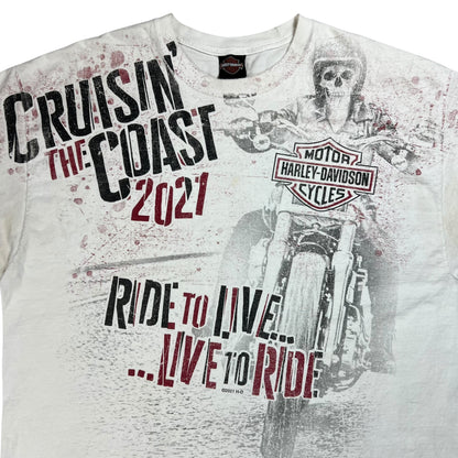2021 Harley Davidson all over print tee (XXL)