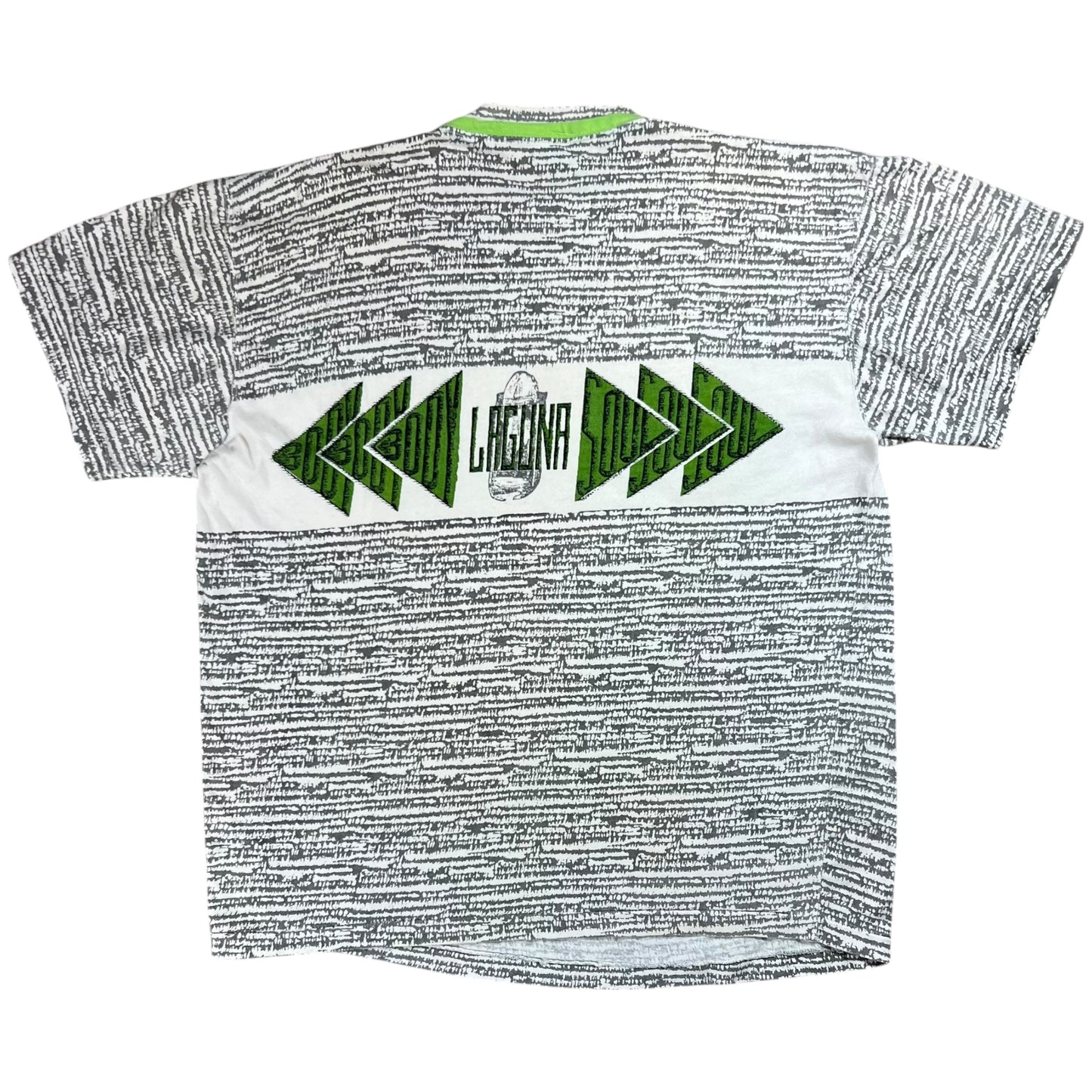 Vintage 90s Laguna Body Soul all over print tee (L)