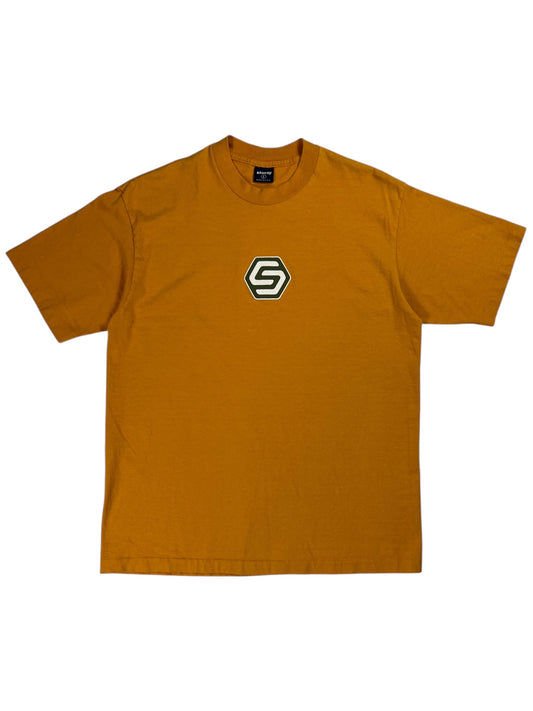 Vintage 90s Stüssy S logo USA made tee (L)