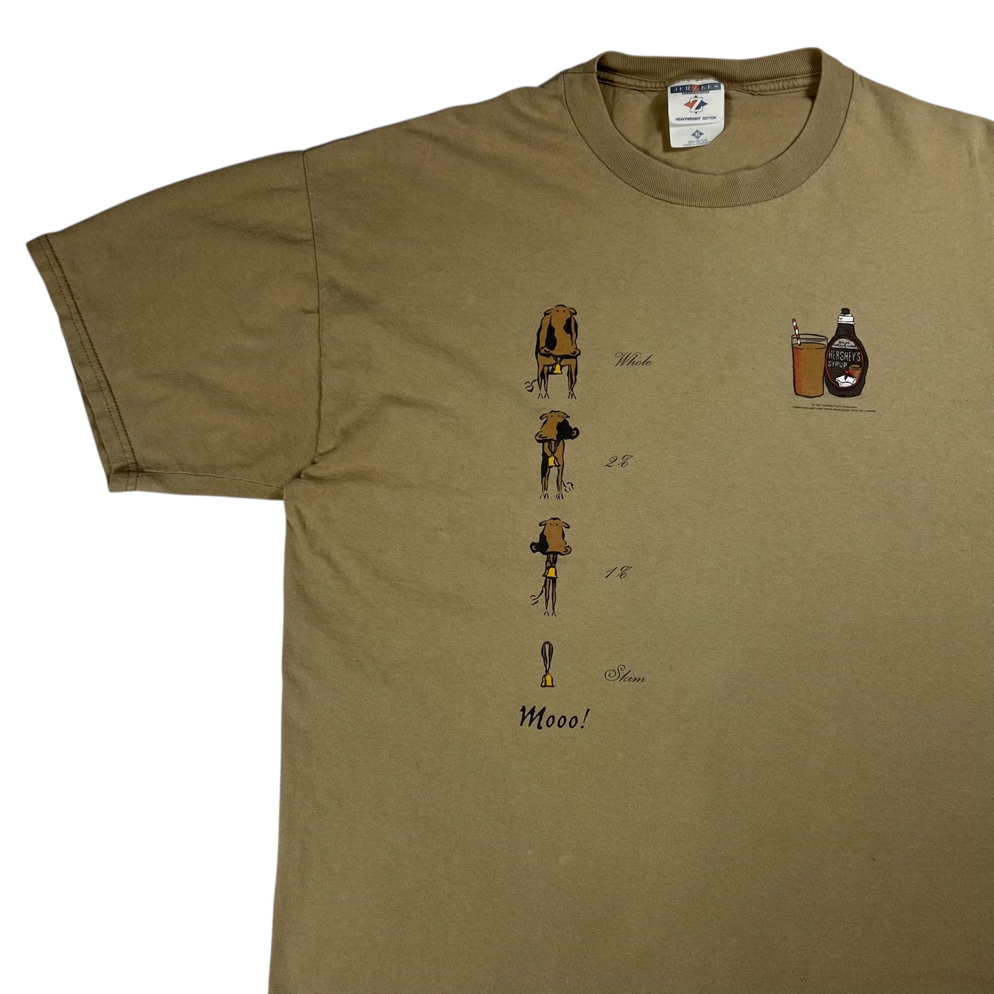 Vintage 1997 Hershey’s Chocolate Syrup cow tee (XL)