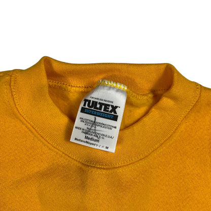 Vintage 90s Tultex yellow blank crewneck (M) DS NWT