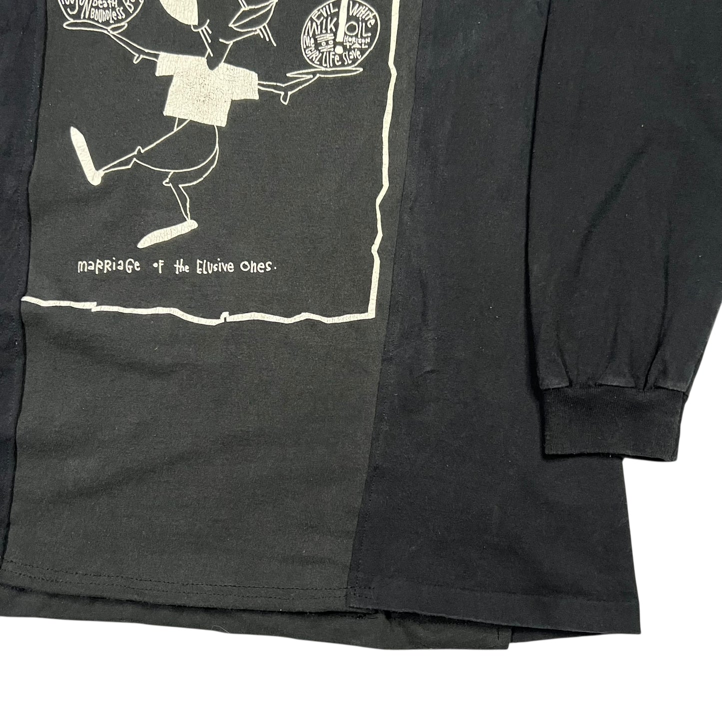 Vintage 90s Pearl Jam Boundless chopped & screwed reworked long sleeve band shirt (M)