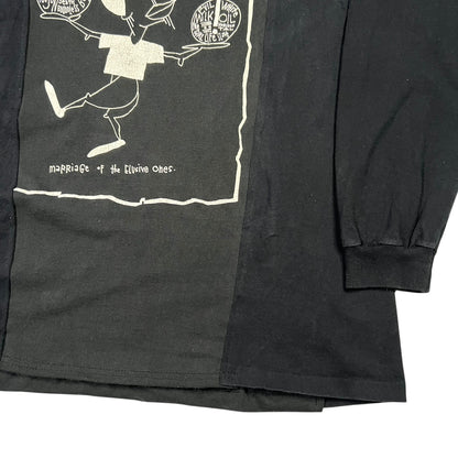 Vintage 90s Pearl Jam Boundless chopped & screwed reworked long sleeve band shirt (M)