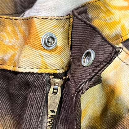 Vintage 1970s Hippie psychedelic cut off shorts (34)