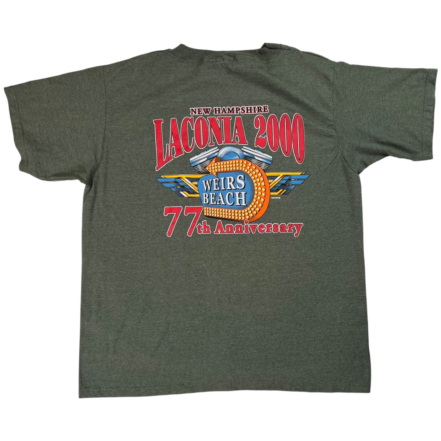 Vintage 2000 Laconia Biker rally eagle tee (XL)