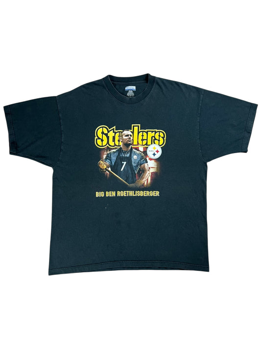 Vintage Y2K Pittsburgh Steelers Big Ben Roethlisberger steel worker tee (XL)