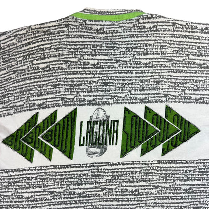 Vintage 90s Laguna Body Soul all over print tee (L)