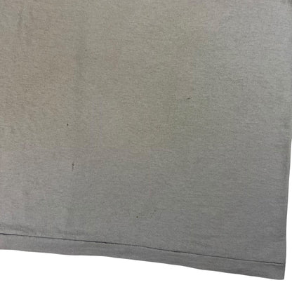 Vintage 80s single stitch selvedge beige faded pocket tee (L)