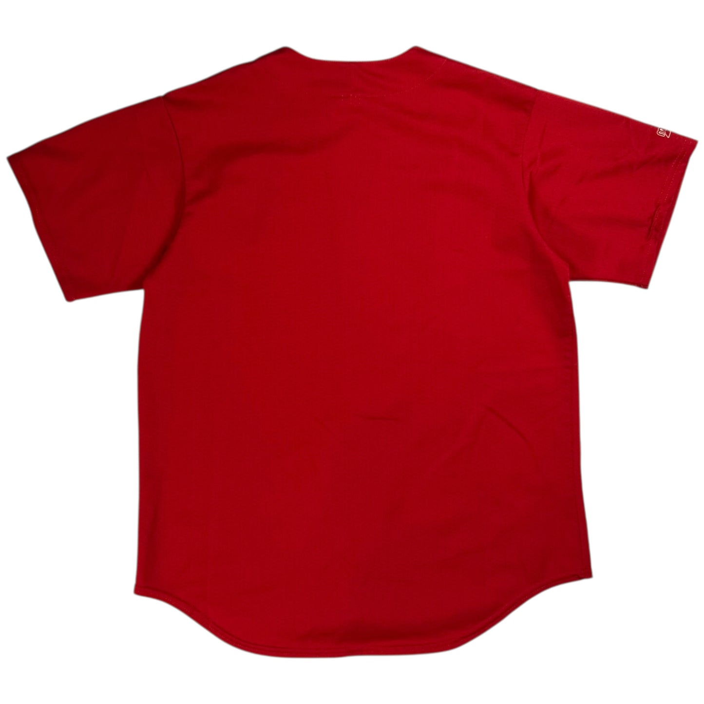 Vintage 90s Majestic New York Yankees red baseball jersey (L)