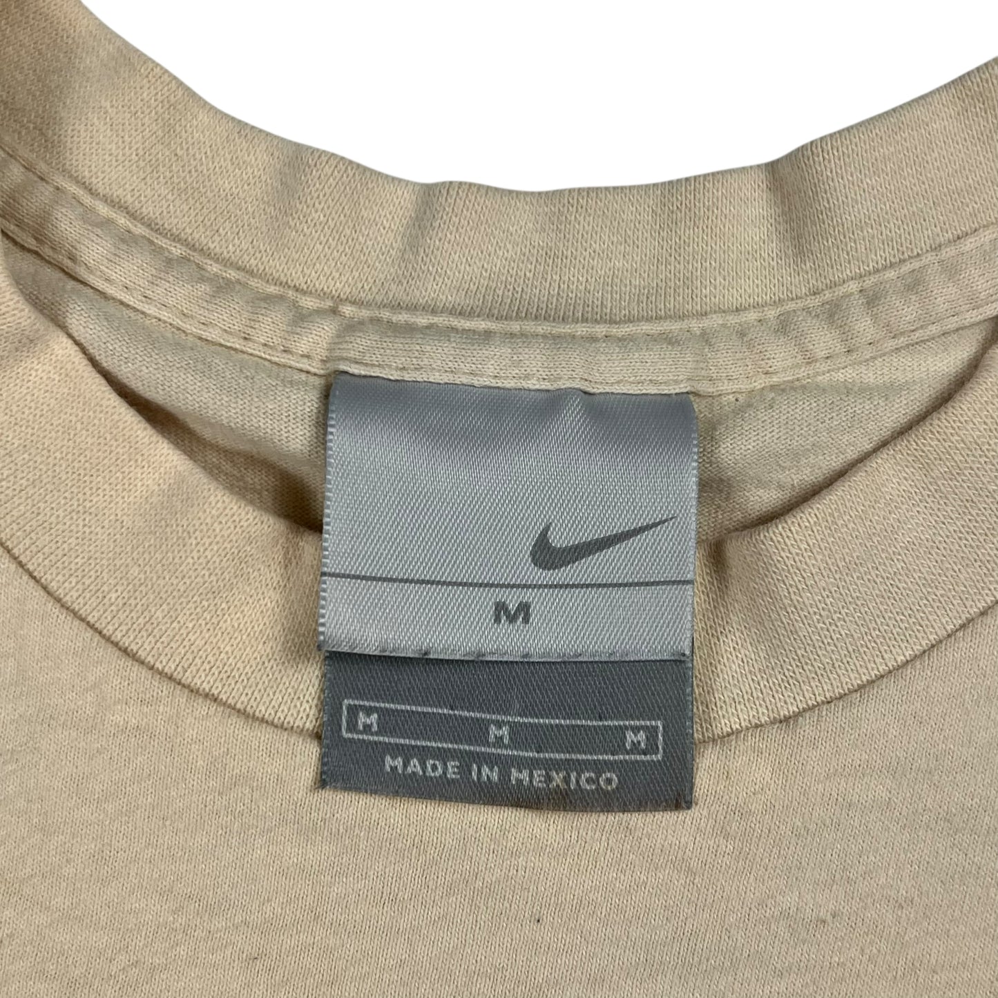 Vintage Y2K Nike mini swoosh cream tee (M)