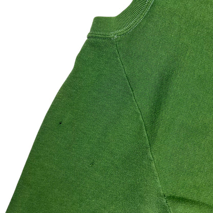 Vintage 1970s faded green blank crewneck (M)