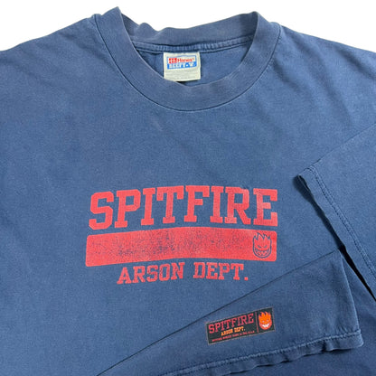 Vintage 90s Spitfire Arson Dept. faded skate tee (XL)