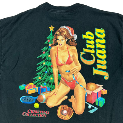 Vintage Y2K Club Juana strip club babes Christmas tee (XL)