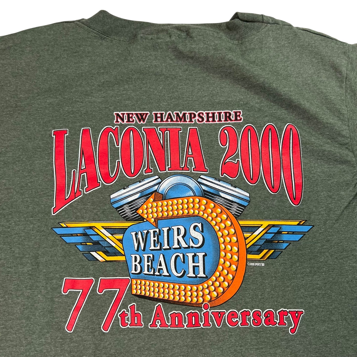 Vintage 2000 Laconia Biker rally eagle tee (XL)