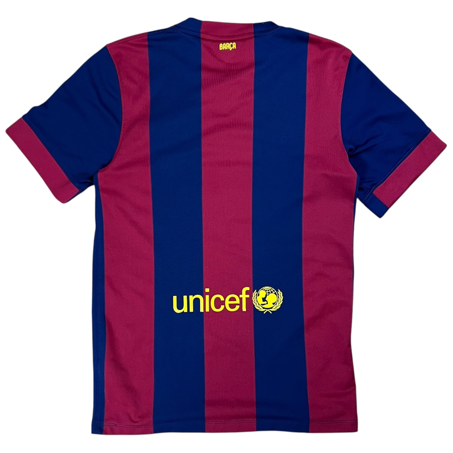 2014 Nike FC Barcelona Qatar Airways LFP soccer jersey (S)