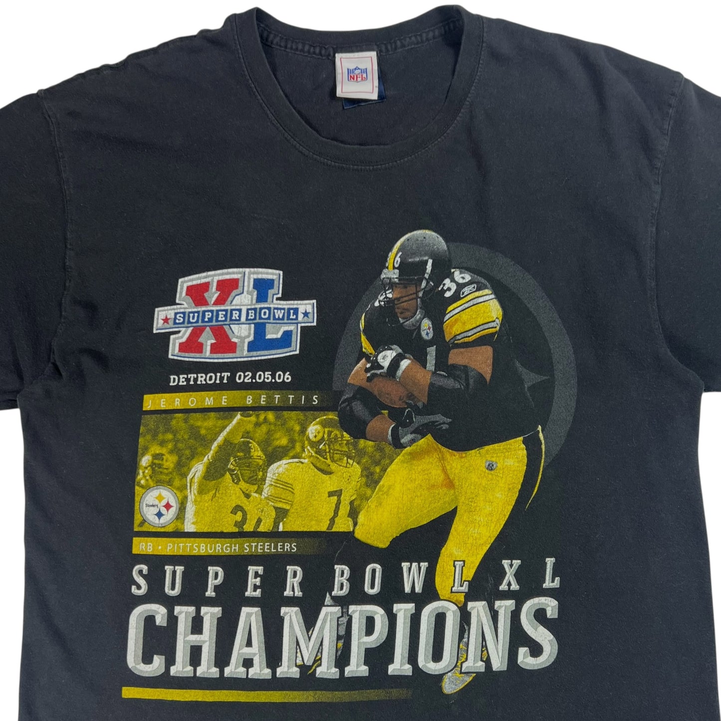 Vintage 2006 Pittsburgh Steelers Jerome Bettis tee (L)