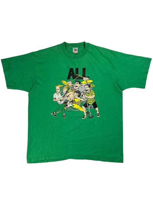 Vintage 90s ALL Breaking Things Tour The Descendants SST Epitaph records band tee (XL)