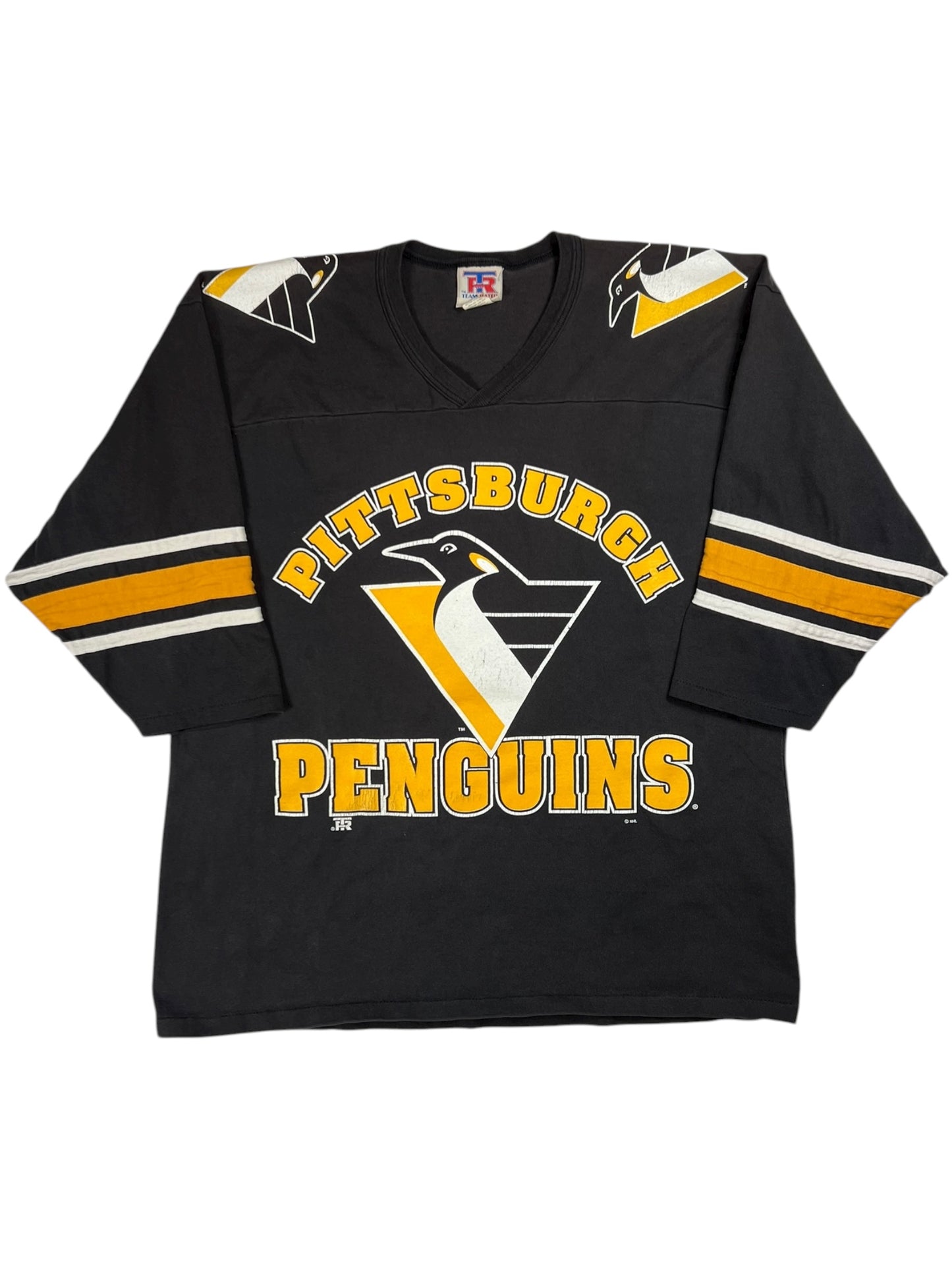 Vintage 90s Team Rated Pittsburgh Penguins jersey shirt (L)