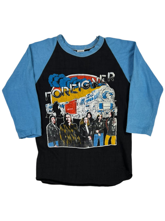 Vintage 70s Foreigner raglan band tee (S)