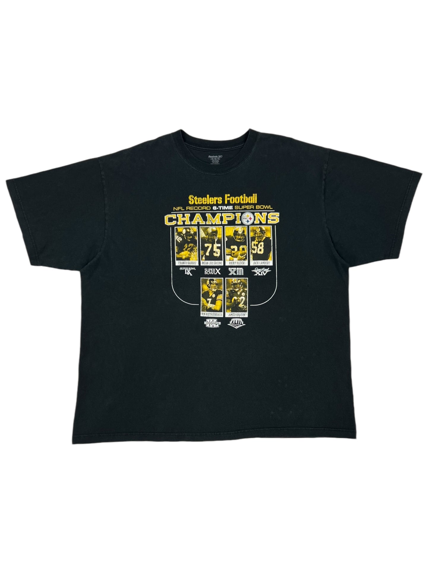 Vintage Y2K Pittsburgh Steelers 6X Super Bowl champs tee (XXL)