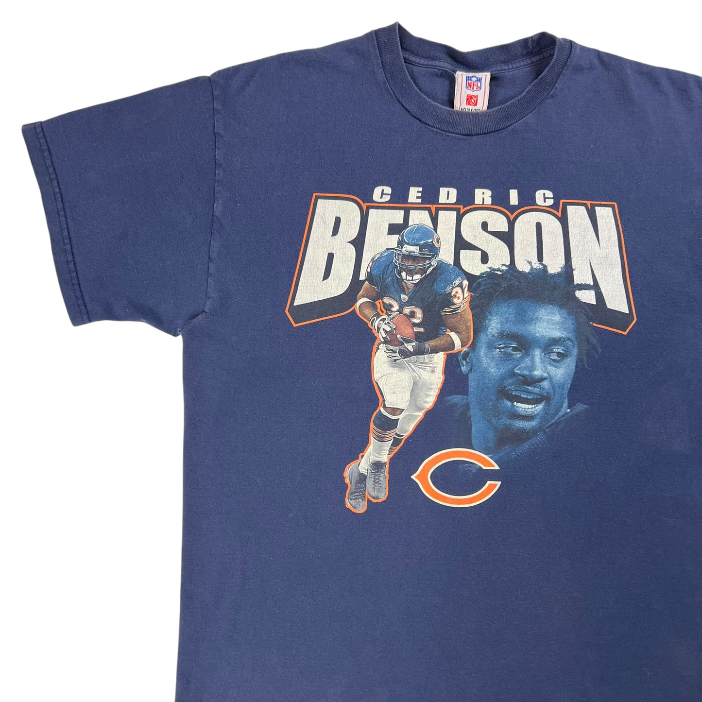 Vintage Y2K Chicago Bears Cedric Benson NFL tee (XL)