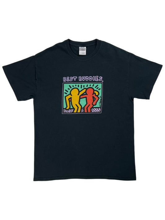 Y2K Best Buddies Keith Haring art tee (M)