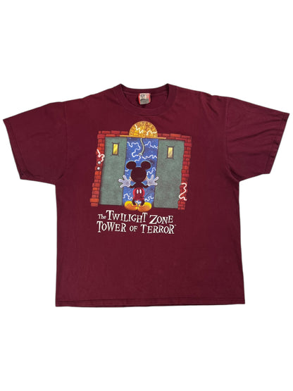 Vintage 90s Disney Tower of Terror Mickey tee (XXL)