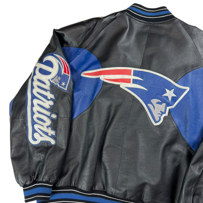 Vintage 90s Carl Banks GIII New England Patriots leather jacket (XXL)