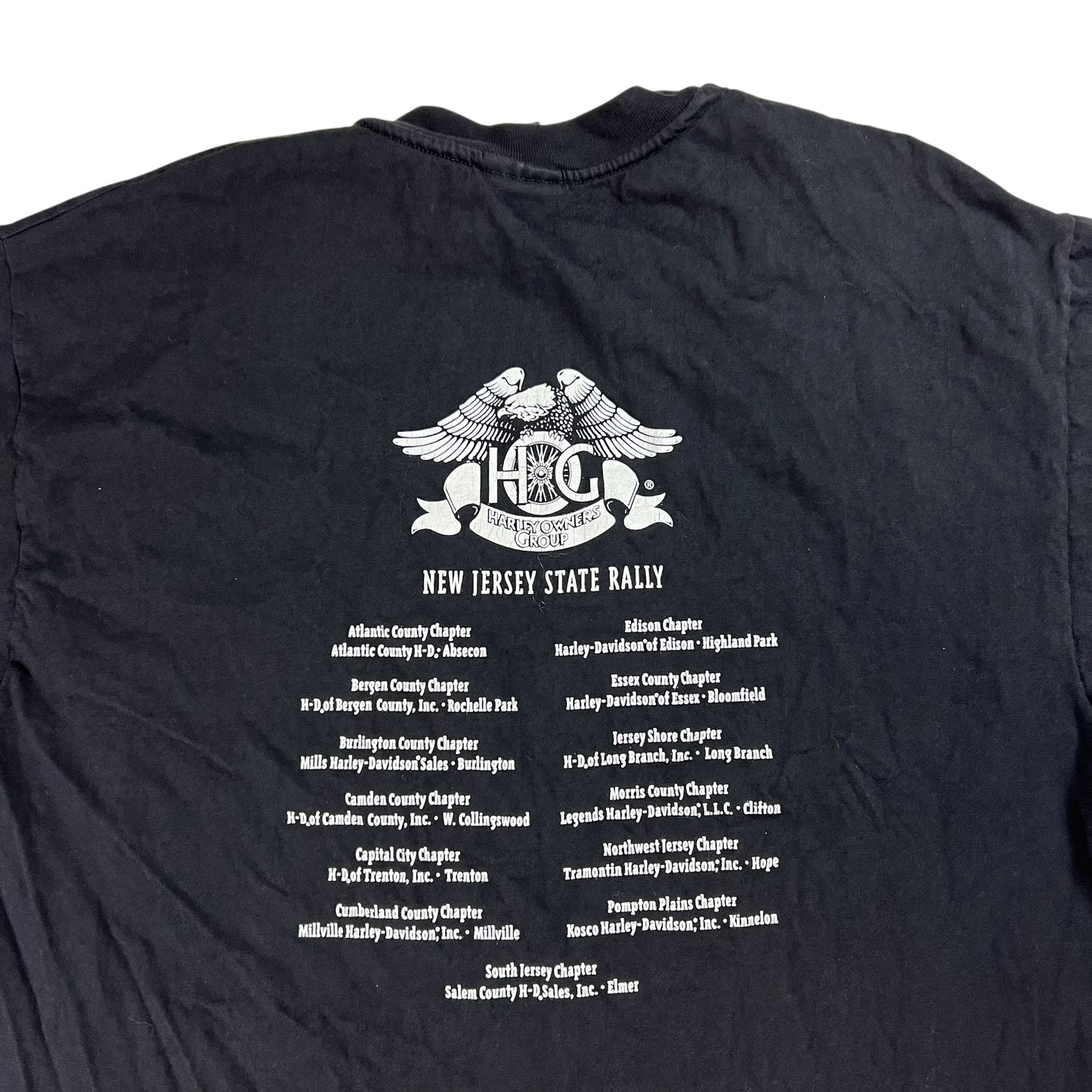Vintage 1998 Harley Davidson New Jersey State Hog rally tee (XL)