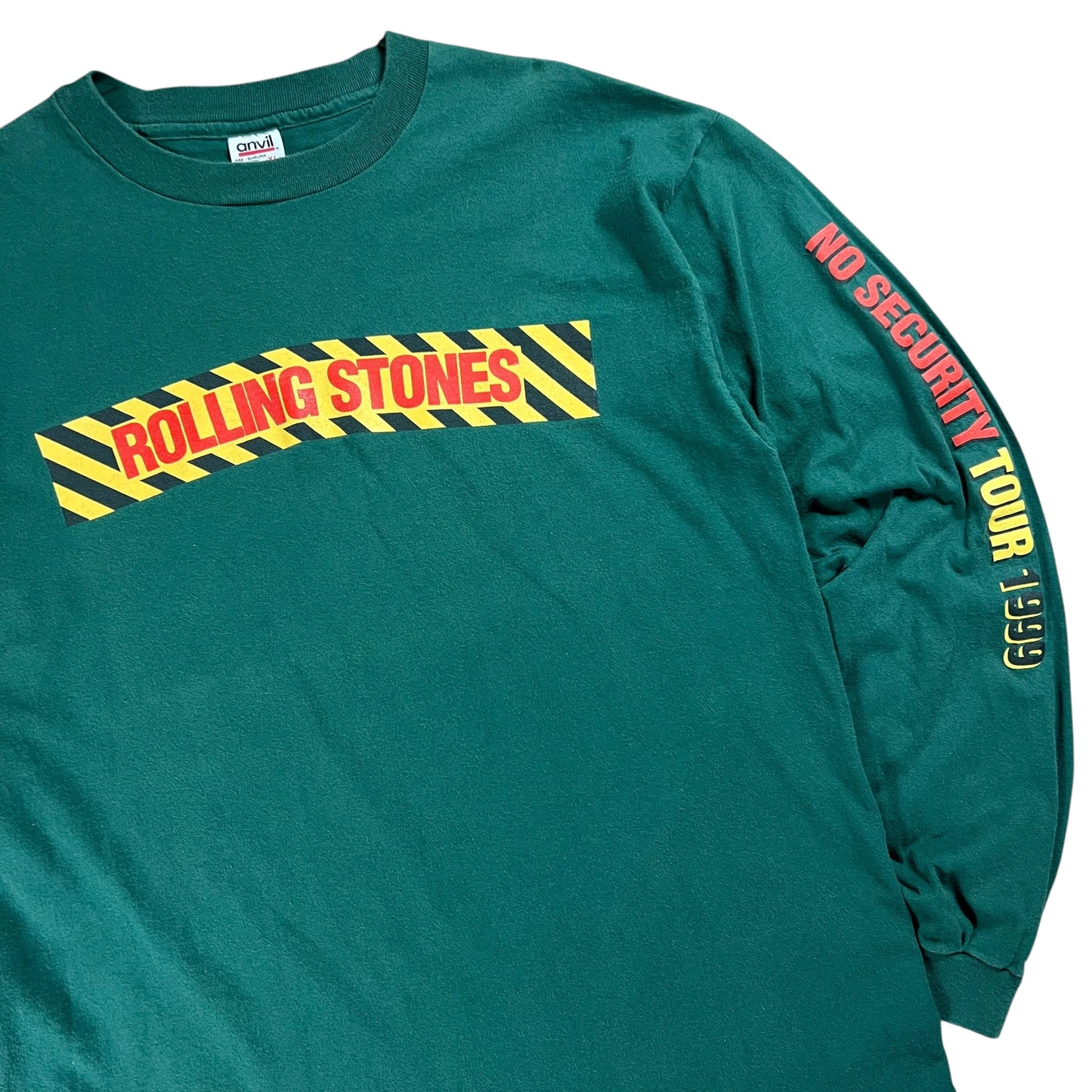 Vintage 1999 Rolling Stones No Security tour long sleeve print band shirt (XL)