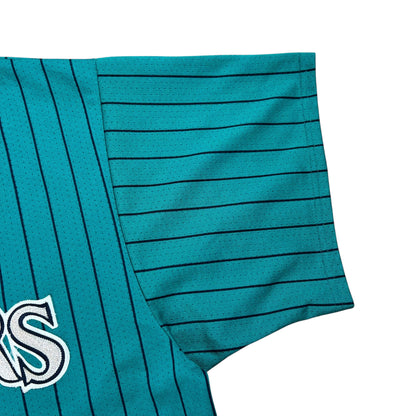 Vintage 90s Majestic Seattle Mariners pin stripe MLB jersey (XL)