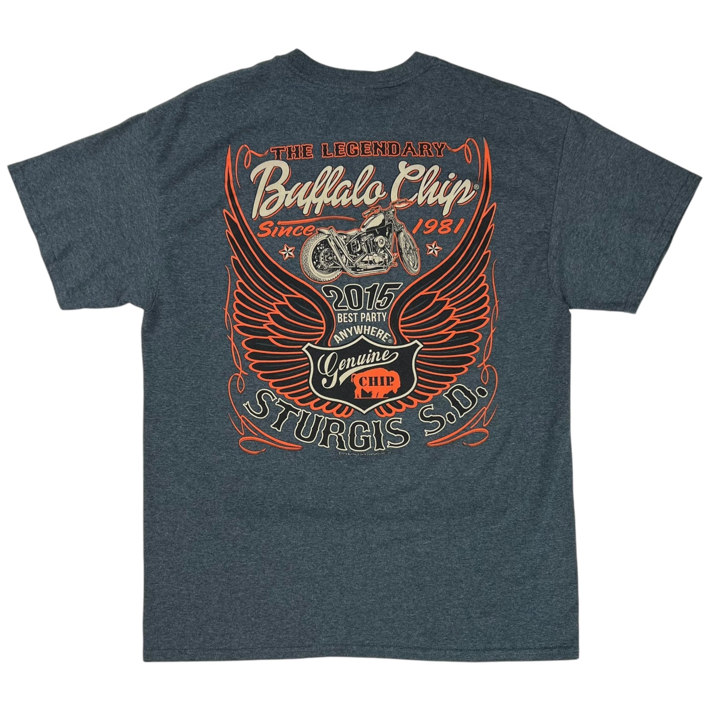 2015 Sturgis Buffalo Chip Bike Rally tee (L)