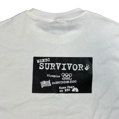 Vintage 2000 MSNBC Survivor Olympics tee (L)