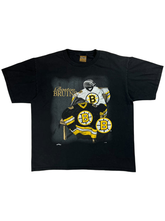Vintage 90s Nutmeg Boston Bruins faded tee (XL)