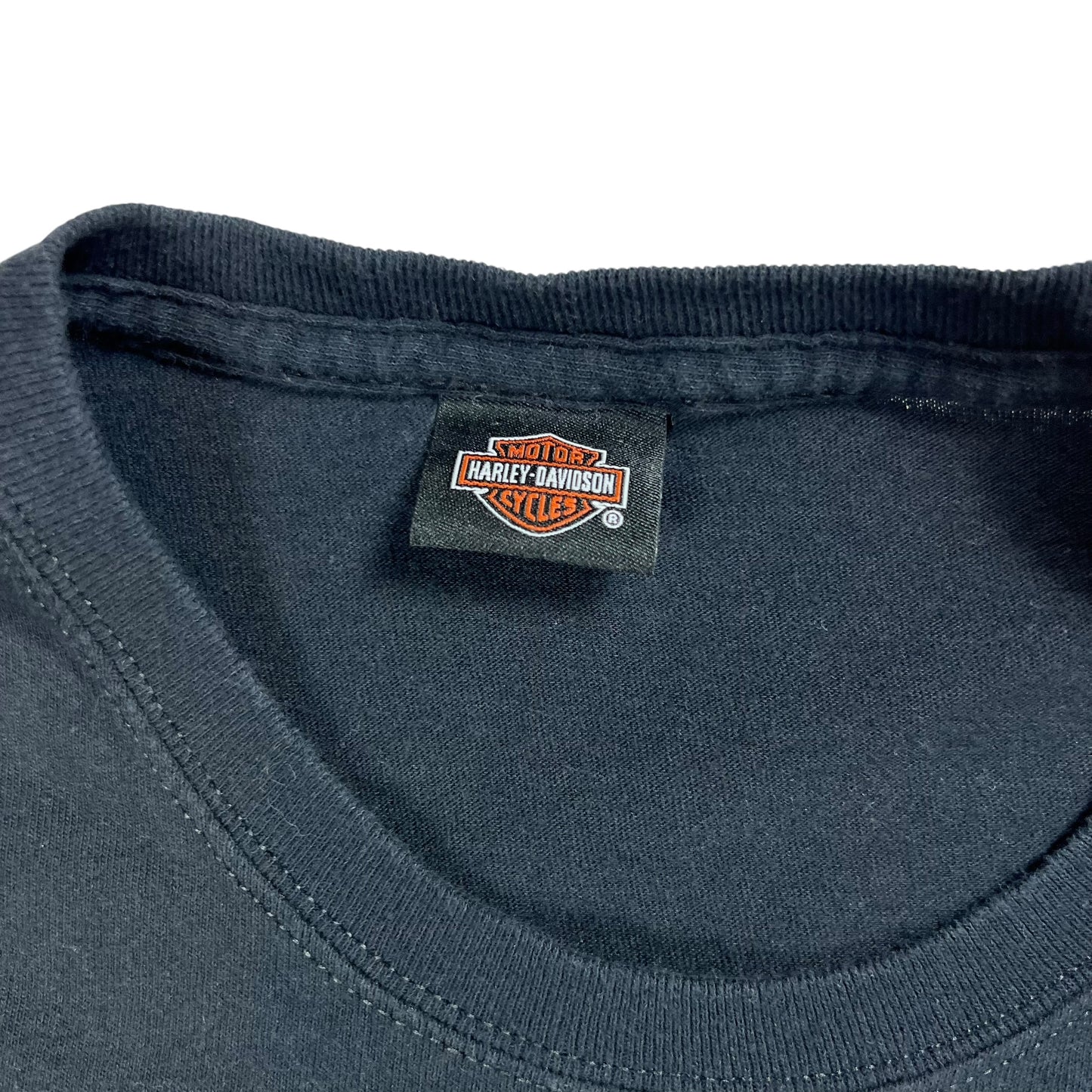 Vintage Y2K Harley Davidson femme long sleeve print shirt (M)