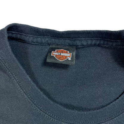 Vintage Y2K Harley Davidson femme long sleeve print shirt (M)