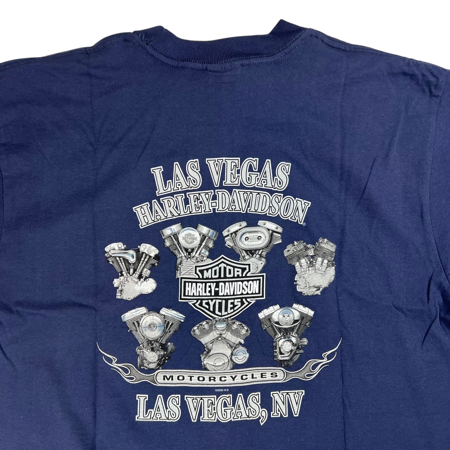 2008 Harley Davidson Motorcycles Las Vegas pocket tee (L) DS NWT