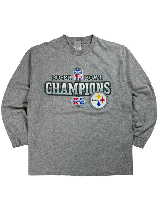 Vintage 2006 Pittsburgh Steelers Super Bowl XL champions long sleeve shirt (L)