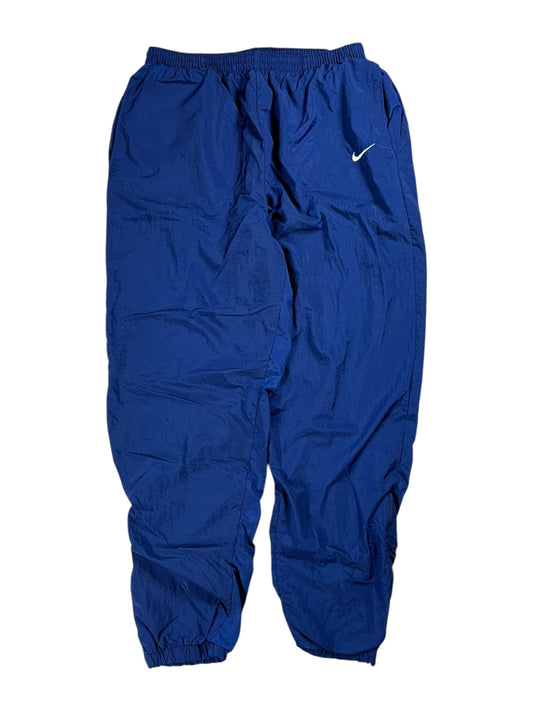 Vintage 90s Nike mini swoosh navy track pants (L)