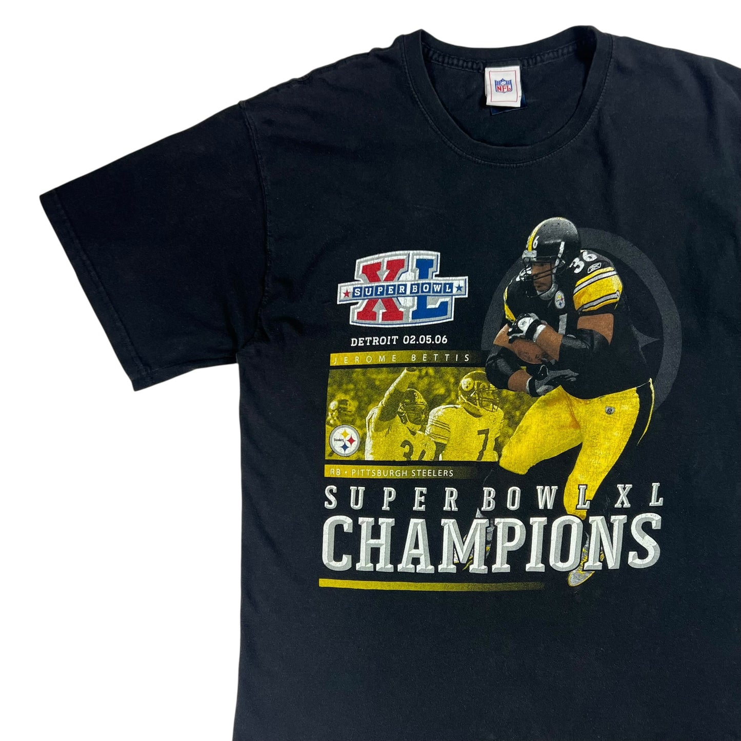 Vintage 2006 Pittsburgh Steelers Jerome Bettis tee (L)