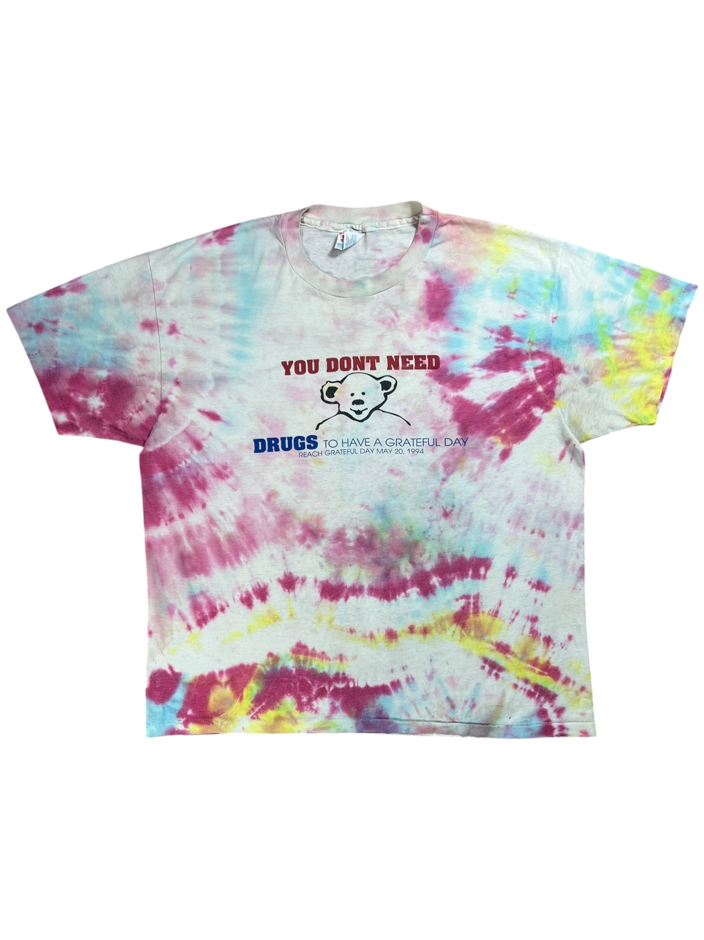 Vintage 1994 Grateful Dead You Don’t Need Drugs tie dye band tee (XL)