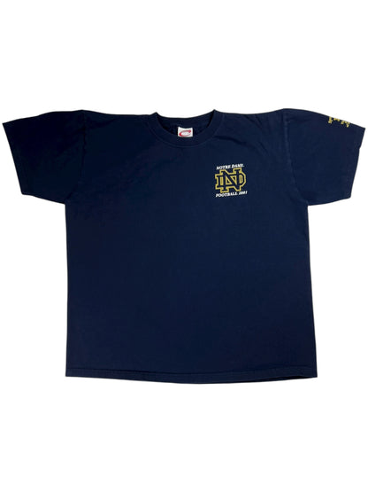 Vintage 2001 Notre dame Fighting Irish Football tee (XL)