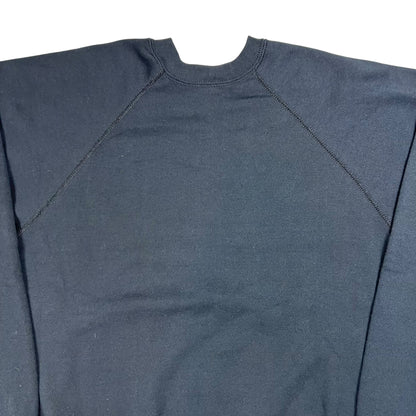Vintage 90s Tultex black blank crewneck (M)